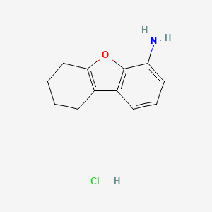 molecular formula C12H14ClNO B1324585 盐酸 6,7,8,9-四氢二苯并呋喃-4-胺 CAS No. 854395-96-3