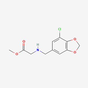 Methyl ((7-chlorobenzo[d][1,3]dioxol-5-yl)methyl)glycinate