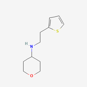 n-(2-(Thiophen-2-yl)ethyl)tetrahydro-2h-pyran-4-amine