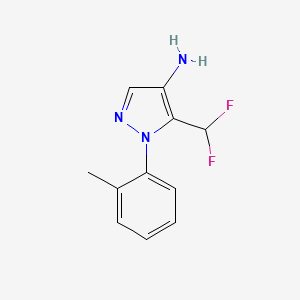 5-(difluoromethyl)-1-(2-methylphenyl)-1H-pyrazol-4-amine