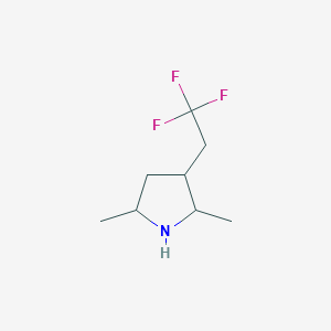 2,5-Dimethyl-3-(2,2,2-trifluoroethyl)pyrrolidine