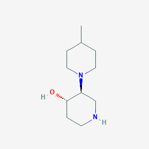 (3S,4S)-3-(4-Methylpiperidin-1-yl)piperidin-4-ol