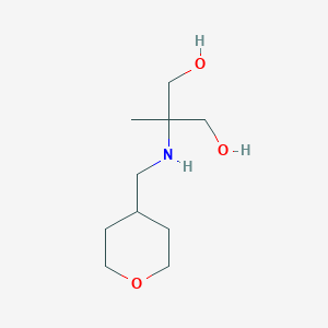 2-Methyl-2-[(oxan-4-ylmethyl)amino]propane-1,3-diol