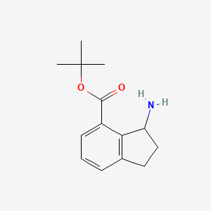 tert-Butyl 3-amino-2,3-dihydro-1H-indene-4-carboxylate