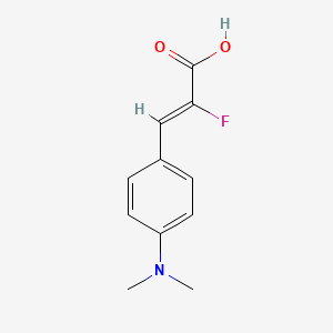 (2Z)-3-[4-(Dimethylamino)phenyl]-2-fluoroprop-2-enoic acid