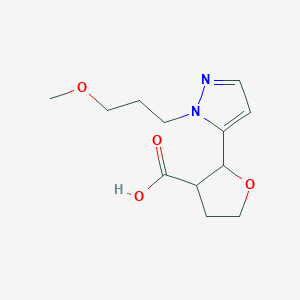 2-[1-(3-methoxypropyl)-1H-pyrazol-5-yl]oxolane-3-carboxylic acid