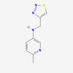 6-methyl-N-(1,2,3-thiadiazol-4-ylmethyl)pyridin-3-amine