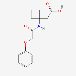 2-[1-(2-Phenoxyacetamido)cyclobutyl]acetic acid