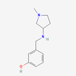 3-{[(1-Methylpyrrolidin-3-yl)amino]methyl}phenol