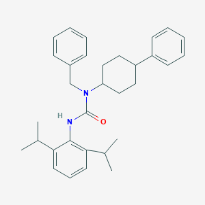 molecular formula C32H40N2O B132460 trans-N-(2,6-Diisopropylphenyl)-N'-benzyl-N'-(4-phenylcyclohexyl)urea CAS No. 145410-26-0