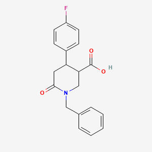 1-Benzyl-4-(4-fluorophenyl)-6-oxopiperidine-3-carboxylic acid