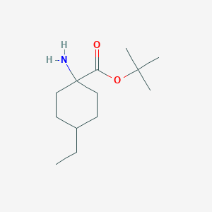 Tert-butyl 1-amino-4-ethylcyclohexane-1-carboxylate