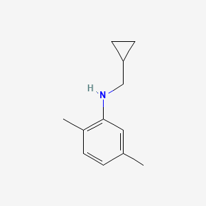 molecular formula C12H17N B1324609 N-(环丙基甲基)-2,5-二甲基苯胺 CAS No. 356539-50-9