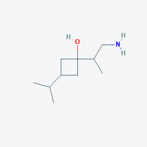 1-(1-Aminopropan-2-yl)-3-(propan-2-yl)cyclobutan-1-ol