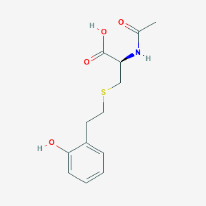 molecular formula C13H17NO4S B132461 N-Acetyl-S-(2-hydroxyphenylethyl)-L-cysteine CAS No. 152155-79-8