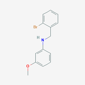 molecular formula C14H14BrNO B1324611 N-(2-溴苄基)-3-甲氧基苯胺 CAS No. 356531-37-8