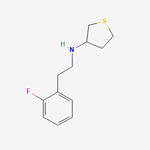 N-[2-(2-fluorophenyl)ethyl]thiolan-3-amine