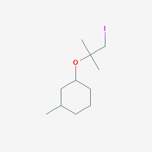 1-[(1-Iodo-2-methylpropan-2-yl)oxy]-3-methylcyclohexane