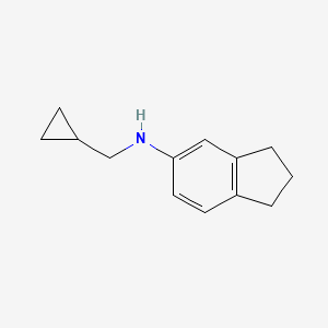 N-(cyclopropylmethyl)-2,3-dihydro-1H-inden-5-amine