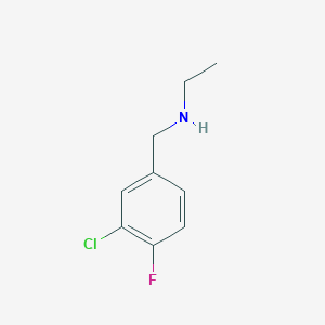 [(3-Chloro-4-fluorophenyl)methyl](ethyl)amine