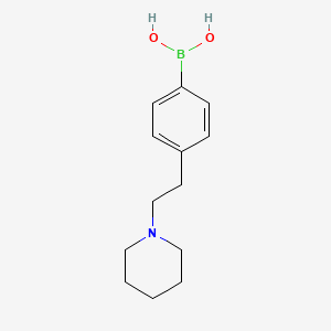 [4-(2-Piperidin-1-ylethyl)phenyl]boronicacid