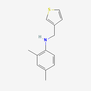 2,4-dimethyl-N-(thiophen-3-ylmethyl)aniline