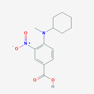 molecular formula C14H18N2O4 B1324618 4-[环己基(甲基)氨基]-3-硝基苯甲酸 CAS No. 309943-04-2