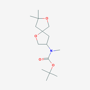 tert-Butyl N-{8,8-dimethyl-1,7-dioxaspiro[4.4]nonan-3-yl}-N-methylcarbamate