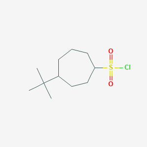 4-Tert-butylcycloheptane-1-sulfonyl chloride