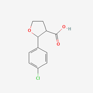 2-(4-Chlorophenyl)oxolane-3-carboxylic acid