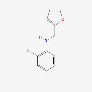 2-chloro-N-(furan-2-ylmethyl)-4-methylaniline