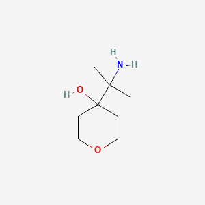 4-(2-Aminopropan-2-yl)oxan-4-ol