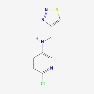 6-chloro-N-(1,2,3-thiadiazol-4-ylmethyl)pyridin-3-amine