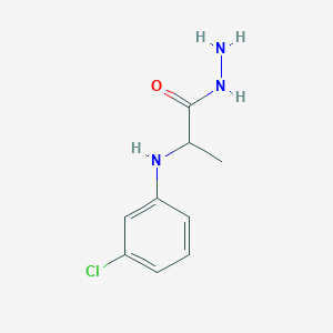 molecular formula C9H12ClN3O B1324622 2-[(3-Chlorophenyl)amino]propanohydrazide CAS No. 1397005-54-7