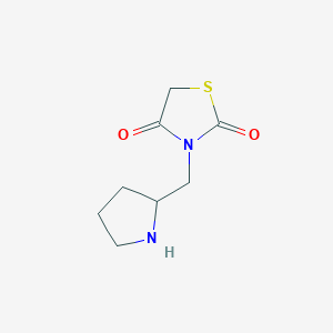 3-[(Pyrrolidin-2-yl)methyl]-1,3-thiazolidine-2,4-dione