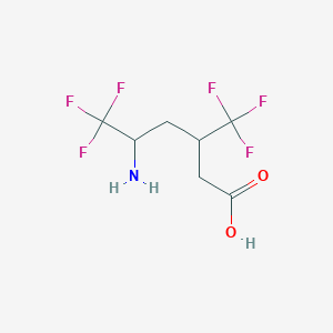 5-Amino-6,6,6-trifluoro-3-(trifluoromethyl)hexanoic acid