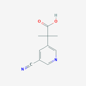 2-(5-Cyanopyridin-3-yl)-2-methylpropanoic acid