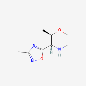 (2R,3S)-2-Methyl-3-(3-methyl-1,2,4-oxadiazol-5-yl)morpholine