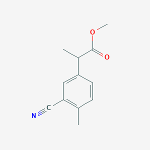 Methyl 2-(3-cyano-4-methylphenyl)propanoate