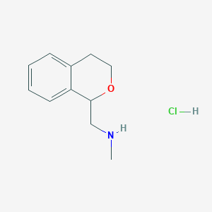 molecular formula C11H16ClNO B1324631 异色满-1-基甲基-甲胺盐酸盐 CAS No. 31231-58-0