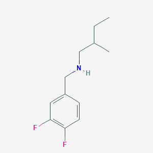 molecular formula C12H17F2N B13246351 [(3,4-Difluorophenyl)methyl](2-methylbutyl)amine 