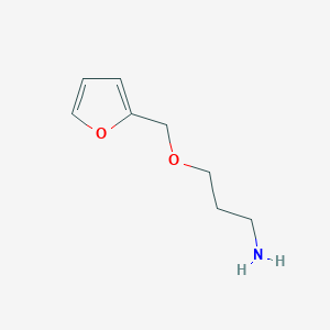 molecular formula C8H13NO2 B13246366 3-(Furan-2-ylmethoxy)propan-1-amine 