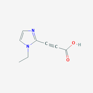 3-(1-ethyl-1H-imidazol-2-yl)prop-2-ynoic acid