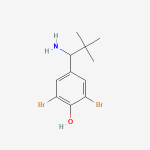 4-(1-Amino-2,2-dimethylpropyl)-2,6-dibromophenol