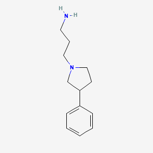 molecular formula C13H20N2 B1324644 [3-(3-苯基吡咯烷-1-基)丙基]胺 CAS No. 924845-33-0