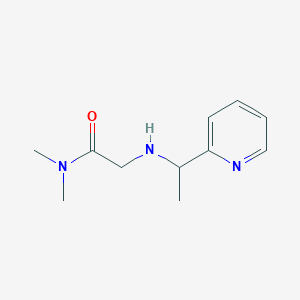 N,N-Dimethyl-2-{[1-(pyridin-2-yl)ethyl]amino}acetamide