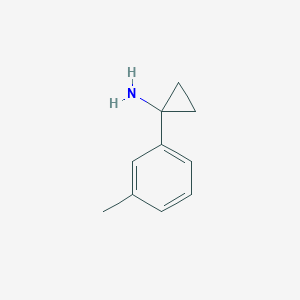 molecular formula C10H13N B1324646 1-(间甲苯基)环丙胺 CAS No. 503417-30-9
