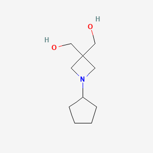 [1-Cyclopentyl-3-(hydroxymethyl)azetidin-3-YL]methanol