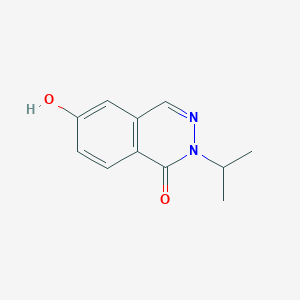 molecular formula C11H12N2O2 B13246488 6-Hydroxy-2-(propan-2-yl)-1,2-dihydrophthalazin-1-one 