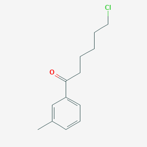 B1324652 6-Chloro-1-(3-methylphenyl)-1-oxohexane CAS No. 898785-26-7